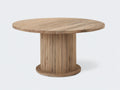 Table de jardin - Bois de teck - 125 x 125 x 75 cm - Naturel - Style contemporain