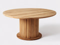 Table de jardin - Bois de teck - 124 x 124 x 75 cm - Naturel - Style minimaliste