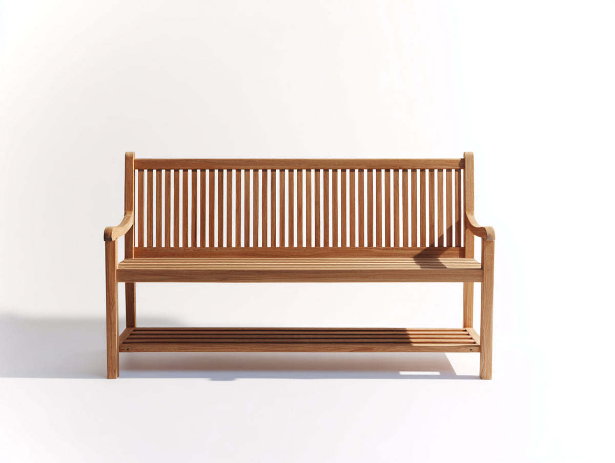 Banc de jardin - Bois - 175x58x90 cm - Bois naturel - Style contemporain