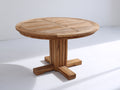 Table de jardin - Bois de teck - 120 x 120 x 75 cm - Naturel - Style rustique