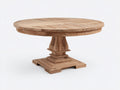 Table de jardin - Bois de teck - 118 x 118 x 75 cm - Naturel - Style artisanal