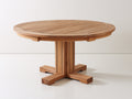 Table de jardin - Bois de teck - 118 x 118 x 75 cm - Naturel - Style traditionnel