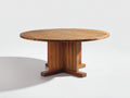Table de jardin - Bois de teck - 114 x 114 x 75 cm - Naturel - Style rustique