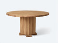 Table de jardin - Bois - 120 x 120 x 75 cm - Naturel - Style contemporain