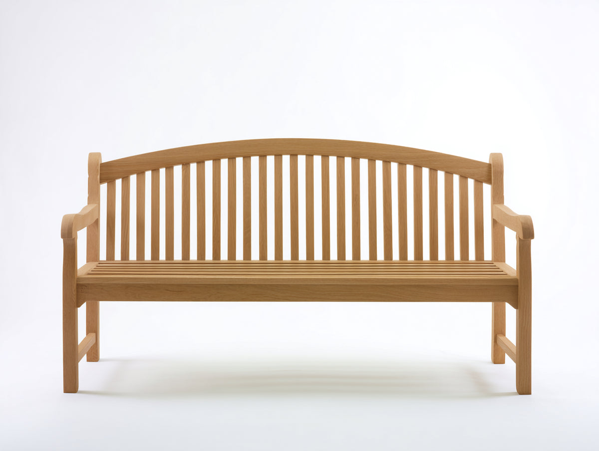 Banc de jardin - Bois - 150x60x95 cm - Bois naturel - Style classique