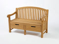 Banc de jardin - Bois - 145x60x94 cm - Bois naturel - Style classique