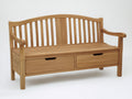 Banc de jardin - Bois - 160x62x96 cm - Bois naturel - Style classique